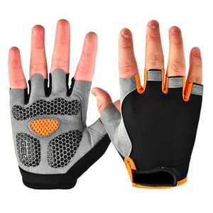 Guantes de Ciclismo de verano Medio dedo Malla transpirable Guantes acolchados absorbentes de golpes para carretera Montaña Ciclismo al aire libre - Product Image 3