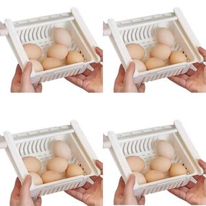 4 pezzi espandibile Organizer cucina contenitori frigorifero per la conservazione e l'organizzazione degli alimenti - Product Image 1