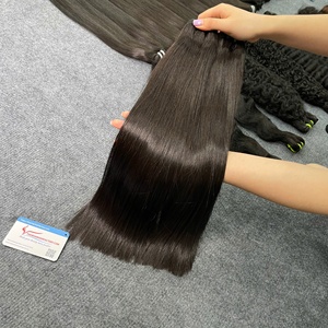 Produit de gros trame de cheveux raides d'os vietnamien extensions de cheveux humains faisceaux de cheveux raides d'os - Product Image 4