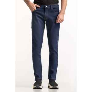 Jeans Rectos Vintage de Cintura Media MN-JNS-WS24-020 en Color Denim Oscuro para Otoño e Invierno - Product Image 3