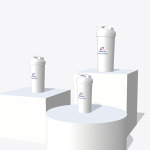 Venta al por mayor sostenible PP plástico gimnasio Shake botella forma cilíndrica Blanco/azul/Verde/colores personalizados hecho en Vietnam muestra disponible - Product Image 4