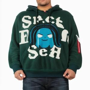 2026 High Quality 500gsm Heavyweight Pullover Hoodie French Terry Hoodies Drop Shoulder No <b>Strings</b> Heavy Oversized Men Hoodies - Product Image 2