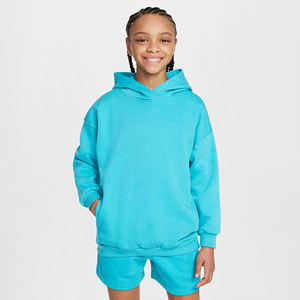 100% algodón niñas Oversize Pullover Hoodie nuevo diseño Digital impreso Oversized Girls Satin Knitted Hoodie para la temporada de invierno - Product Image 1