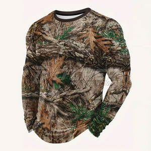 Chemises de chasse à manches longues pour hommes, personnalisées, solides, légères, à séchage rapide, respirantes, en tissu écologique pour les aventures en plein air - Product Image 1