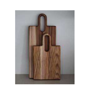 Ensemble de 2 planches à découper en bois de forme ronde au design classique, planche à découper en bois de qualité de luxe à un prix abordable - Product Image 3