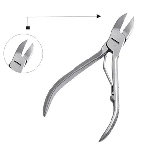 Chuyên Nghiệp Tùy Chỉnh Thép Không Gỉ Nail Cutter Tùy Chỉnh Nhiệm Vụ Nặng Nề Kim Loại Thép Lap Doanh Dây Mùa Xuân Toe Nail Nipper