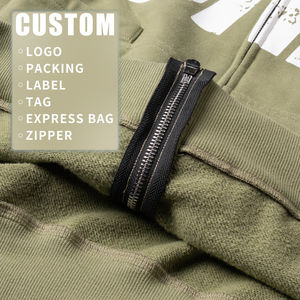 Veste en jean à capuche zippée 100 % coton, très résistante, effet délavé rétro, doublure en velours épaissi, pour hommes et femmes, vente directe usine 2025 - Product Image 4