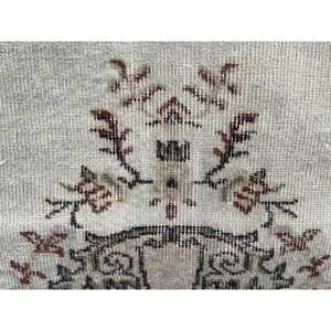 Vintage Turkish Rug, 3.9x6.4 ft Rug, <b>Brown</b> Animal Print <b>Wool</b> Rug - Product Image 5