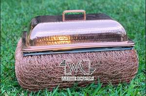 Dernière arrivée notre conception personnalisée chauffe-plats buffet pour la restauration de mariage du golfe arabe en acier avec couvercle marmite - Product Image 3