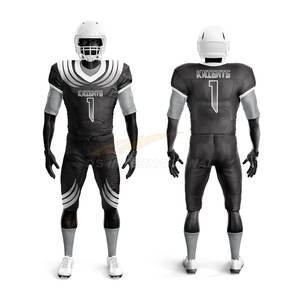 ชุดเสื้อทีมฟุตบอลอเมริกัน100% โพลีเอสเตอร์ออกแบบได้ด้วยตัวเองเสื้อทีมฟุตบอลแบบกลับด้านได้ - Product Image 5