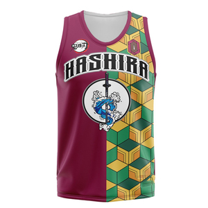 Maillot de basket-ball Bandai Mizu Hashira Giyu Tomioka, anime Demon Slayer, pour adultes et enfants, veste d'été, séchage rapide, confortable, décontracté, pour la salle de sport et l'entraînement - Product Image 4