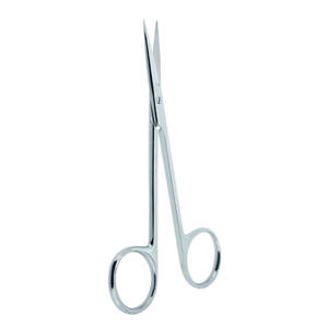 Ciseaux Iris 11,5 cm, approuvés CE, en acier inoxydable, forceps chirurgical manuel réutilisable, classe I, droit/courbé, pour usage chirurgical - Product Image 2