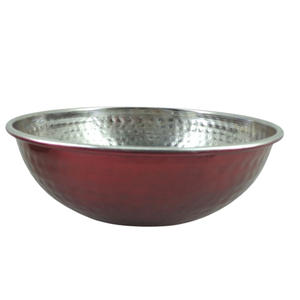 ชามนิกเกิ้ลทรงกลม2ชุดชามสลัดผลไม้ขนาดกลางสีชมพูสำหรับตกแต่งบนโต๊ะและในห้องครัว - Product Image 1