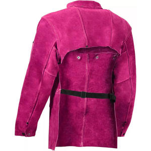 Veste de sécurité de soudage de qualité industrielle en cuir de vachette fendu ignifuge anti-étincelle idéal pour les soudeurs professionnels utilisation en atelier - Product Image 2