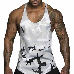 High Quality 100% Polyester Knitted Casual Breathable Quick Dry Gym <b>Singlet</b> with Customized Color/Logo Embroidery OEM Service - Product Image 3