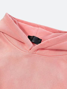 Sudadera con capucha para hombre, de invierno, con cremallera, ecológica, de secado rápido, transpirable, de poliéster/algodón, con efecto deslavado, estilo urbano, con bordado. - Product Image 3