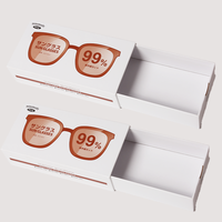 Boîte d'emballage pour lunettes de vue haut de gamme en carton gris mat avec conception réutilisable, taille personnalisée disponible
