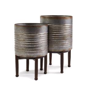 Jardinières en métal robustes avec surfaces faciles à nettoyer idéales pour planter des fleurs, des légumes et des herbes tout en maintenant - Product Image 3