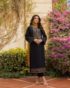 Vestido de novia bordado pesado Lehenga Choli de seda multicolor para mujer de diseñador para ropa de fiesta indio pakistaní - Product Image 2