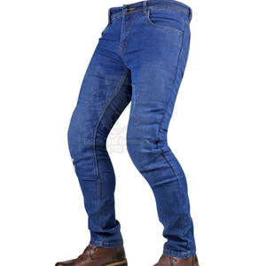 Pantalons en jean pour homme sur mesure au style unique avec tissu respirant Saison automne/hiver Détail bouton Design de logo personnalisé - Product Image 2