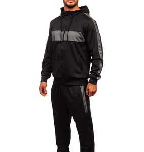 Ropa deportiva Chándales Conjunto de chándal con logotipo personalizado para hombre Sudaderas con capucha y pantalones Chándal en blanco de ajuste regular Transpirable Hecho en Pakistán - Product Image 2