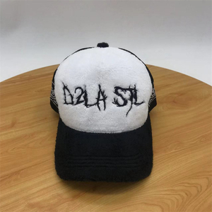 Customizable 5-Panel Fur Trucker Hats <b>Snap</b> Back Denim Mesh BSCI Certified Embroidered Logo Y2K Casual Cycling Canvas Jersey - Product Image 5