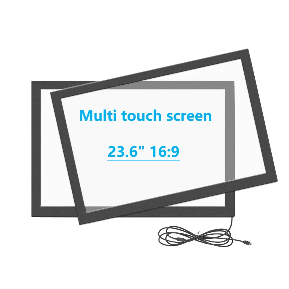 23,6 Zoll 10 Punkte Aluminium Ir Touchscreen-Rahmen Multi-Touchscreen-Flugzeug mit USB-Glas