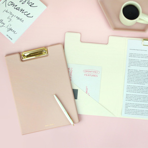 [FENICE] ARCHIVO DE CLIP METÁLICO (227*311mm) Adhesivo de alta calidad Clip de metal personalizable Notas Bloc de notas - Product Image 1