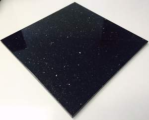 Azulejos de losa de granito Black Galaxy Premium, piedra natural con superficie pulida para encimeras modernas y revestimientos de paredes - Product Image 1