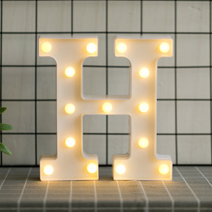 Lettere LED 3D con Lampada Spotlight, Decorazione Alfabetica, Pannelli con Lettere Luminose Decorative - Product Image 1
