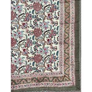 Colcha de Algodón Estampada a Mano de Alta Calidad, Colcha Kantha Hecha a Mano para el Hogar, Diseño Floral de Patchwork para Verano e Invierno - Product Image 3