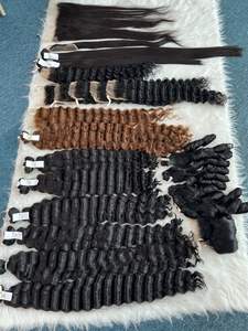 Deep Wave 3 Lace Frontal Remy Extensions de cheveux Trame unique Cuticule alignée Cheveux bruts vietnamiens de qualité Vagues profondes Paquets de cheveux - Product Image 2