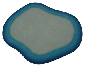 Modern Novelty Shape 100% <b>Wool</b> Hand Tufted Thin Area Rug Eco-Friendly Ivory <b>Gold</b> Living Room Decoration Novelty Pattern Medium - Product Image 1