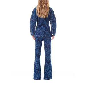 Veste en jean pour femmes de conception à col rabattu personnalisée la plus vendue disponible à un prix raisonnable veste de haute qualité - Product Image 4