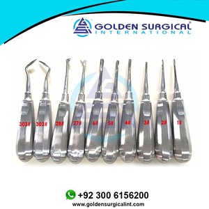 ลิฟต์ยกฟันหรูหรา10ชิ้น, เครื่องมือเครื่องมือผ่าตัดสำหรับทันตแพทย์โค้งรากหกเหลี่ยม - Product Image 2