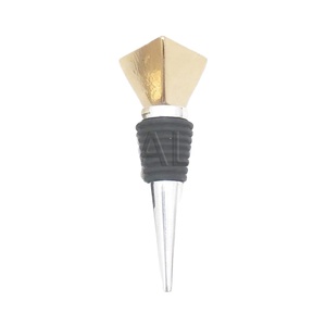 Wholesale Customized Aluminum for Wine Bottle Stopper Geometric Logo Design Promotional Bar Accessories Drinkware Decor - Product Image 1