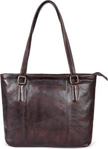 Sac à main en cuir véritable pour femmes avec fermeture à glissière doublée en PU et motif léopard Sac à main décontracté pour femmes - Product Image 2