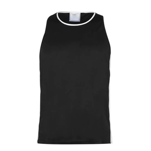 Débardeur pour hommes pour les étés Débardeur doux antibactérien respirant en polyester Débardeur uni musculation Gym Wear Sport Wear Débardeur - Product Image 6