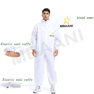 Bee Suit for Men Women Leather/Cotton Beekeeping Suit Anti-Sting Protection Heat Resistant 150C Ventilated Hood <b>Glove</b> - Product Image 4