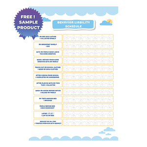 Dry Erase Behavior Responsibility Chart for Children-4 Reusable Durable Polystyrene Material Holds the Surface With Static - Product Image 1