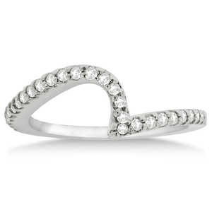 Palladium Tension Set Diamond Engagement <b>Ring</b> & <b>Band</b> Bridal Set - Product Image 4