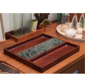 Bandeja de Madera de Diseño Moderno 2026, Bandeja Rústica de Madera para Aperitivos, Cupcakes, Charcutería, Regalo de Inauguración de Casa al Mejor Precio - Product Image 1