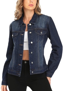 Veste en jean pour femmes, légère, faite sur mesure, respirante, anti-froissement, durable, veste en jean pour femmes à des prix abordables - Product Image 2