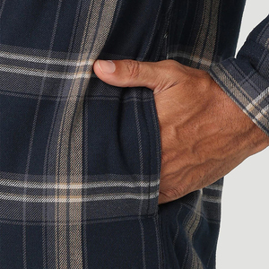 Chemises de sport pour hommes Chemise décontractée à carreaux en flanelle à manches longues pour hommes Chemises en flanelle vintage respirantes pour hommes - Product Image 6