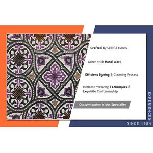 Alfombra tejida de algodón 100% superventas, alfombra Bohemia a rayas con borlas, alfombrilla de tejido plano lavable, conjuntos de alfombras acogedoras para dormitorio - Product Image 6