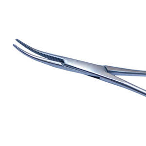 Fórceps hemostáticos manuales de acero inoxidable de grado quirúrgico profesional hechos en fábrica con mordazas dentadas para uso hospitalario seguro - Product Image 4