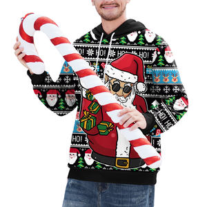 Sublimation Christmas Men's Hoodies Hoodie Custom Logo Printing Hot Sale Products 100% polyester Christmas Hoodies Men - Product Image 5