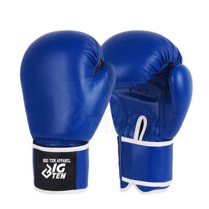 Gants de boxe en cuir durables avec doublure respirante et sangle réglable, idéaux pour l'entraînement et la pratique - Product Image 2