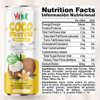 VINUT 330ml Kokos Proteïne Melk Latte Drank Groothandel OEM ODM Export Drank Leverancier
