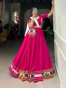 El último diseñador Pure Rayon Gamthi Impreso Work Lehenga Choli por Fab Zone - Product Image 4